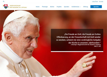 Papst Benedikt XVI.– Stiftung